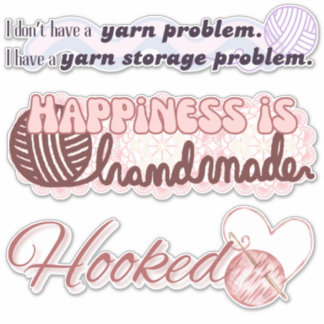 かぎ編みバンパーステッカー シール