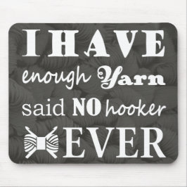 かぎ編み・不十分な糸フックアクラフツ暗い マウスパッド