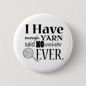 かぎ編み・糸の工芸品が不十分 缶バッジ (正面)