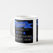 かぎ針おもしろい編みのタイポグラフィ定義 コーヒーマグカップ (正面左)