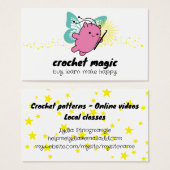 かぎ針かわいい動物魔法妖精の糸の工芸品 (正面&裏面)