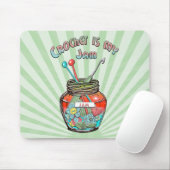 「かぎ針が僕の窮地だ」 マウスパッド (マウス)