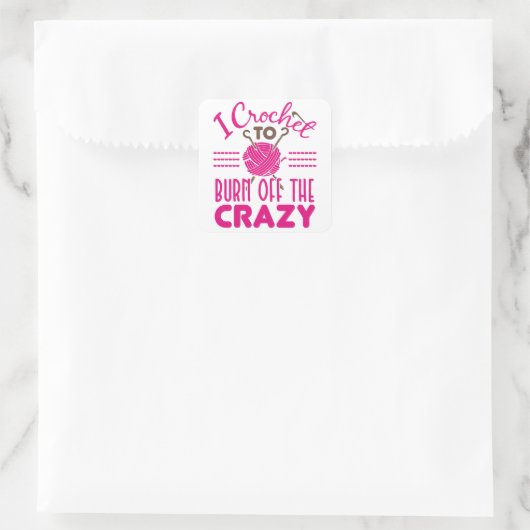 かぎ針で時計を切熱狂するるおもしろい スクエアシール (バッグ)