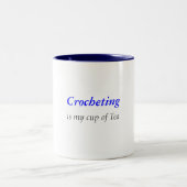 かぎ針で編むこと ツートーンマグカップ (中央)