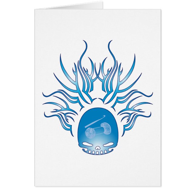 かぎ針で編むスカル (正面)