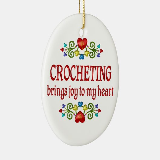 かぎ針で編む喜び セラミックオーナメント (右)