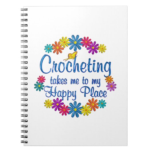 かぎ針で編む幸せな場所 ノートブック (正面)