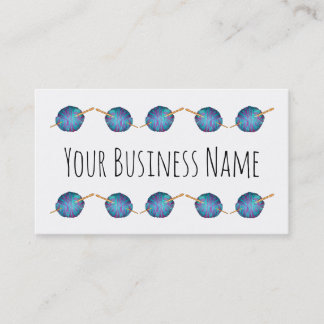 かぎ針と糸、パーソナライズされたあなたのビジネス 名刺