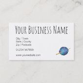 かぎ針と糸、パーソナライズされたあなたのビジネス 名刺 (裏面)