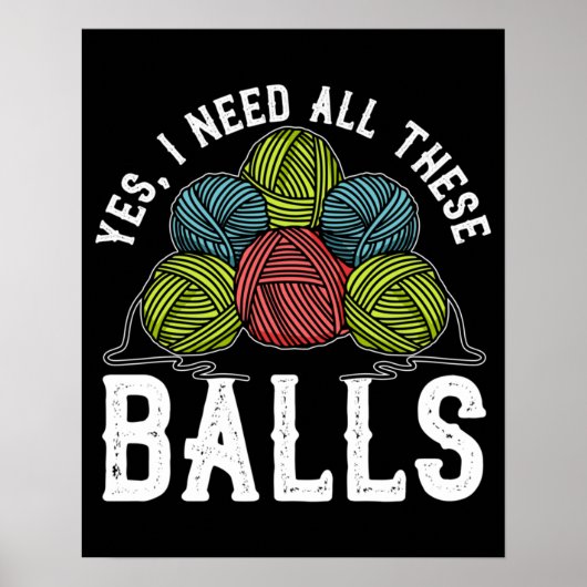 かぎ針と編み物糸かぎ糸編み物日 ポスター (正面)