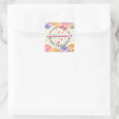 かぎ針のハート糸は愛で手作り スクエアシール (バッグ)