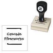 かぎ針の小さなビジネス木製スタンプ ラバースタンプ (押印)