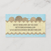 かぎ針の手引き糸はみすぼらしいシック 名刺 (裏面)