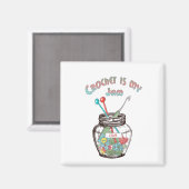 かぎ針は私のジャムだ マグネット (正面/裏面)