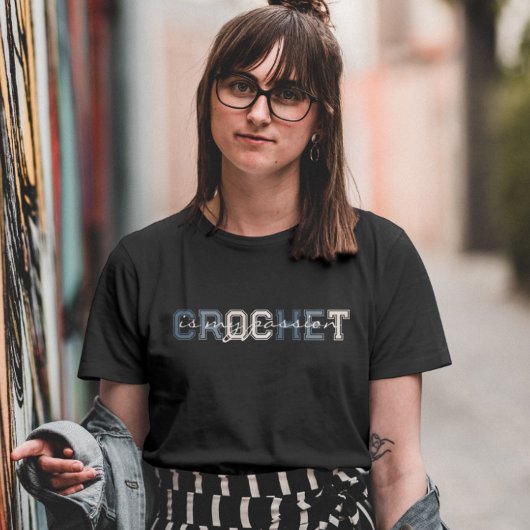 かぎ針は私の情熱の色数々のの文字 Tシャツ