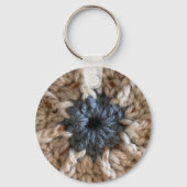 かぎ針は私を幸せなクラフター手作り糸 キーホルダー (裏面)