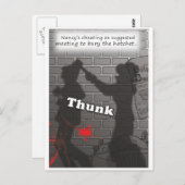 「かぎ針を埋めろ」 ポストカード (正面/裏面)