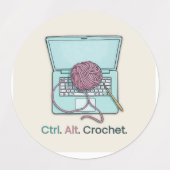 かぎ針ラベルシール ラベル (デザイン2)