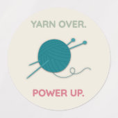 かぎ針ラベルシール ラベル (デザイン1)