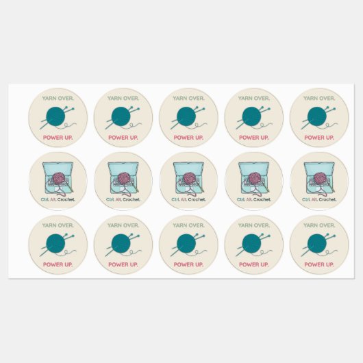 かぎ針ラベルシール ラベル (シート)