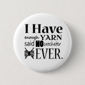 かぎ針不十分な糸工芸品 缶バッジ (正面)