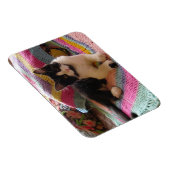 かぎ針付きラグかわいらしカードで可愛いタキシード猫 マグネット (右側)