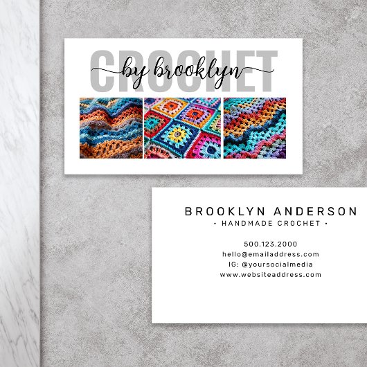 かぎ針写真 名刺