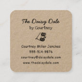 かぎ針又は呼び出しカード コーリングカード (裏面)