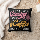 かぎ針及びコーヒー クッション (ブランケット)