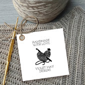 かぎ針及びラヴラベル手作り糸つる フェイバータグ