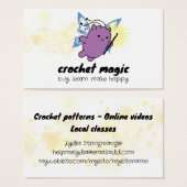 かぎ針妖精かわいい動物の小妖精や小人糸工芸品 (正面&裏面)