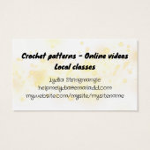 かぎ針妖精かわいい動物の小妖精や小人糸工芸品 (裏面)