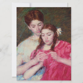 かぎ針師のレッスン（姉妹2人） カード