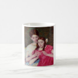 かぎ針師のレッスン（姉妹2人） コーヒーマグカップ