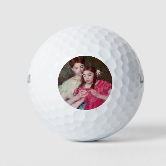 かぎ針師のレッスン（姉妹2人） ゴルフボール (正面)