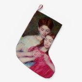 かぎ針師のレッスン（姉妹2人） スモールクリスマスストッキング (正面 (吊り時))