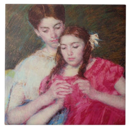 かぎ針師のレッスン（姉妹2人） タイル