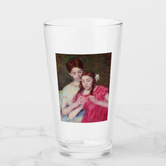 かぎ針師のレッスン（姉妹2人） タンブラーグラス (正面)