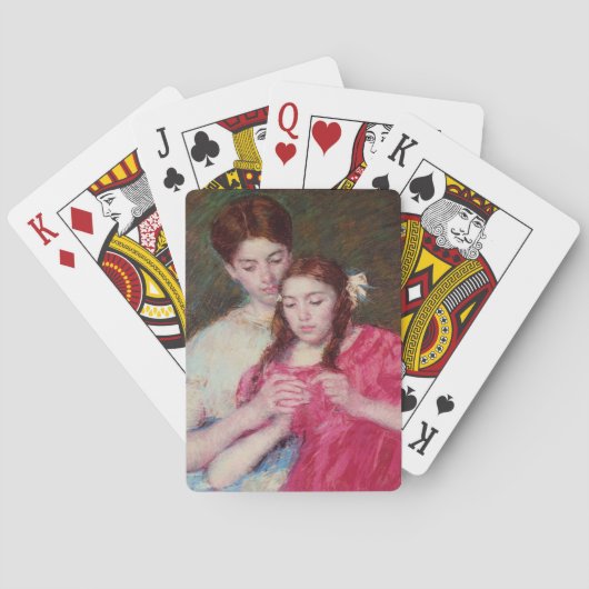 かぎ針師のレッスン（姉妹2人） トランプ (裏面)