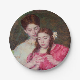 かぎ針師のレッスン（姉妹2人） ペーパープレート