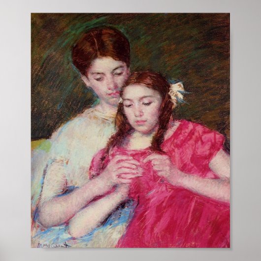 かぎ針師のレッスン（姉妹2人） ポスター (正面)