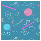 かぎ針模様 ファブリック (クローズアップ)