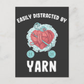 かぎ針母針のクラフター糸編み物 ポストカード (正面)