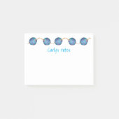 かぎ針編みと糸のボール、あなたの名前 ポストイット (正面)