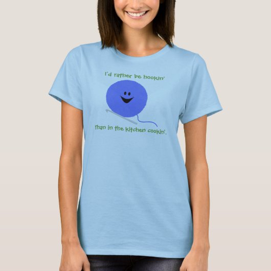 かぎ針編みのおもしろいなワイシャツ Tシャツ (正面)