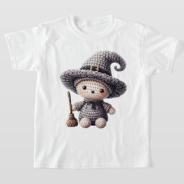 かぎ針編みのかわいい魔女 Tシャツ