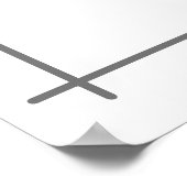 かぎ針編みのキリン 赤ちゃんの寝室 ミニマル壁画 ポスター (角)