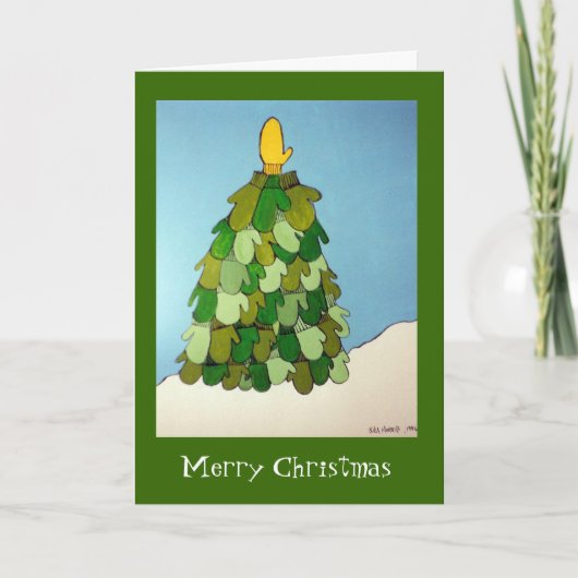 かぎ針編みのグループのクリスマスカード シーズンカード (正面)