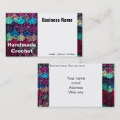 かぎ針編みのハンドメイドの名刺 名刺 (正面/裏面)