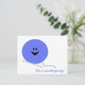 かぎ針編みのパーティの招待状 招待状 (スタンド正面)